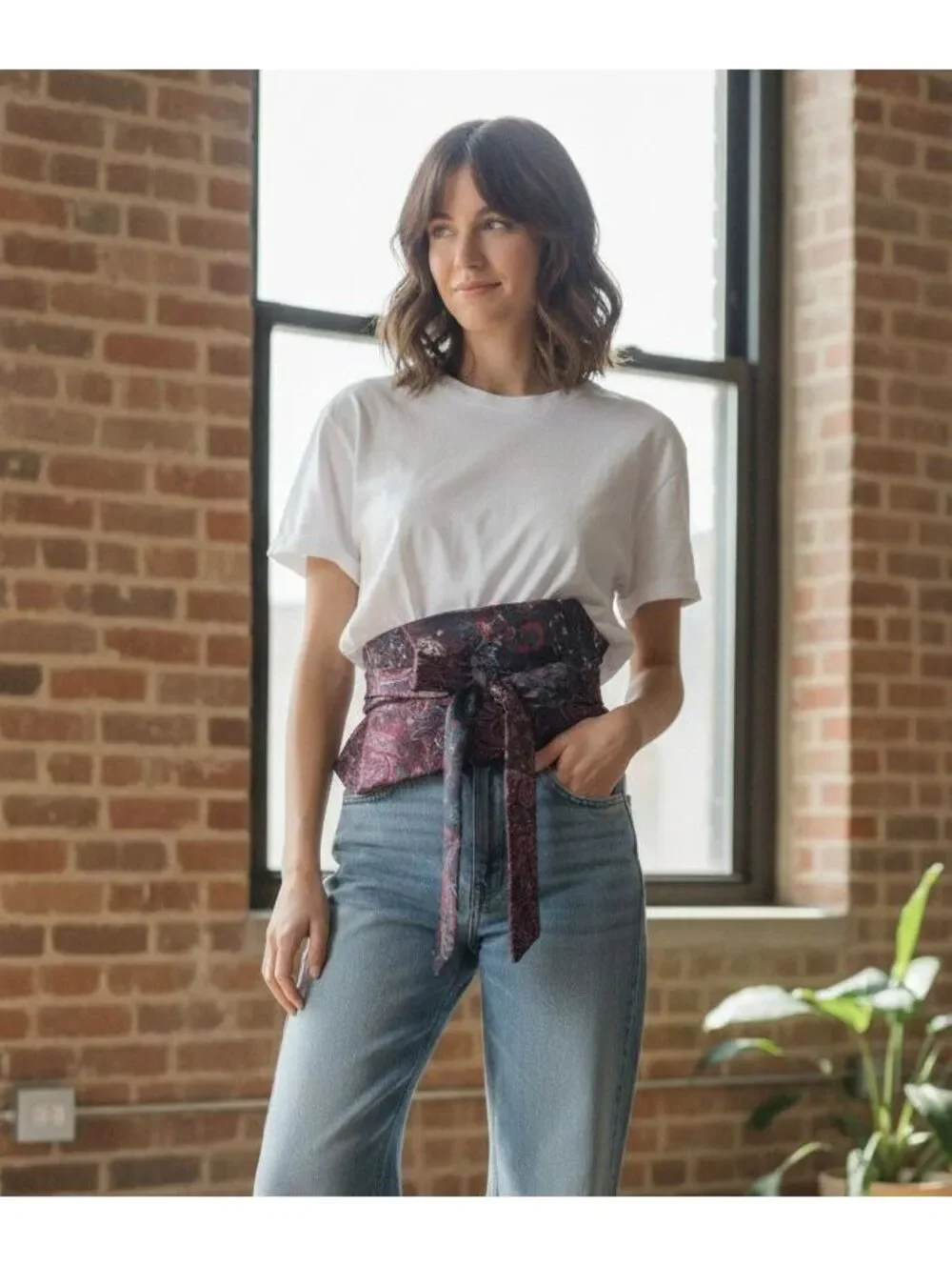 Upcycled Silk Necktie Obi Belt | Handmade Corset Style Belt | One-of-a-Kind | OS